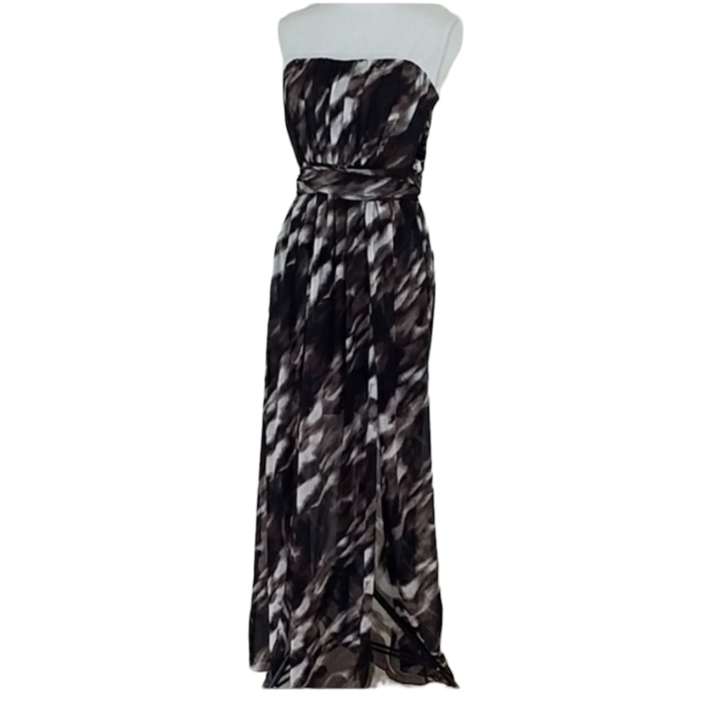 Max and Cleo~Sz 2~Browntan Empire Waist Dress NWT.